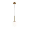 Maytoni Basic form pendel, hvid/guld, 1-lys.