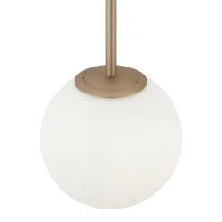 Maytoni Basic form pendel, hvid/guld, 1-lys.