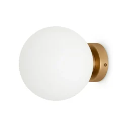 Maytoni Basic form væglampe, hvid/guld