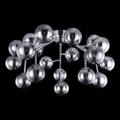 Maytoni Dallas loftlampe, 20 glaskugler, krom
