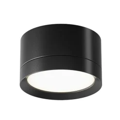 Maytoni downlight Hoop, sort, højde 5 cm Ø 8,5 cm aluminium GX53