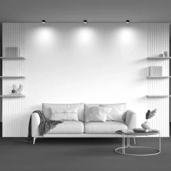 Maytoni downlight Hoop, sort, højde 5 cm Ø 8,5 cm aluminium GX53
