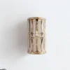 Maytoni Facet væglampe, højde 25 cm, guldfarvet, glas, E14