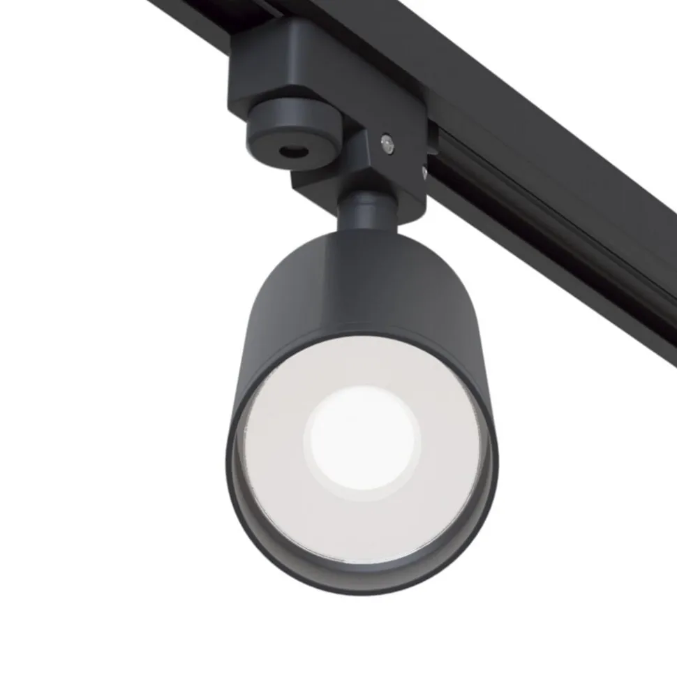 Maytoni Focus skinnespot, GU10, Unity-system, sort