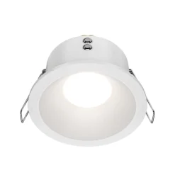 Maytoni forsænket loftlampe Zoom hvid Ø 8,5 cm aluminium IP65 GU10
