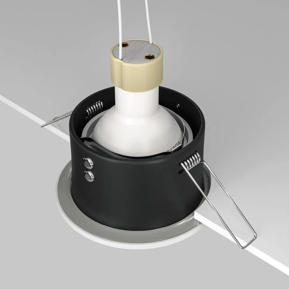 Maytoni forsænket loftlampe Zoom hvid Ø 8,5 cm aluminium IP65 GU10