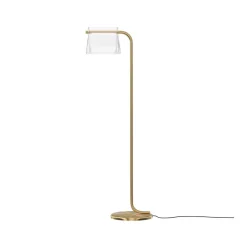 Maytoni gulvlampe Cabaret, messing, højde 126,5 cm