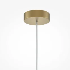 Maytoni hængelampe Kyoto, guld, Ø 10 cm, marmor, glas