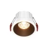 Maytoni indbygningslampe Alfa, sort/hvid, Ø 8,5 cm, 15 W, 36°
