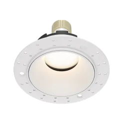 Maytoni indbygningslampe Share, hvid/hvid, Ø 10,2 cm, aluminium, GU10