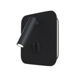 Maytoni Ios 176 LED-væglampe, kantet, sort