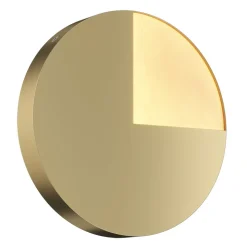 Maytoni Jupiter LED-væglampe, guld, Ø 25cm