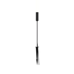 Maytoni LED-gadelampe Flare, 59 cm, jordspyd, grafit, IP65