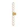 Maytoni LED-væglampe Amulet, lineær, 76 cm, klar/guld