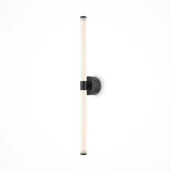 Maytoni LED-væglampe Axis, sort, længde 63 cm aluminium/akryl