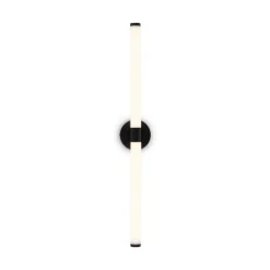 Maytoni LED-væglampe Axis, sort, længde 63 cm aluminium/akryl