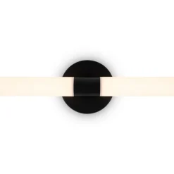 Maytoni LED-væglampe Axis, sort, længde 63 cm aluminium/akryl