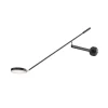 Maytoni LED-væglampe Fad, sort, metal 100 cm justerbar