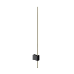 Maytoni LED-væglampe Pars, 62,3 cm, sort/guld, aluminium