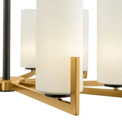 Maytoni lysekrone Fortano, 10 lyskilder, glas, E27