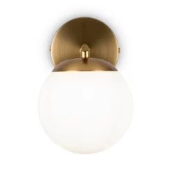 Maytoni Marble væglampe med glasskærm
