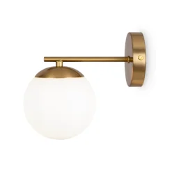Maytoni Marble væglampe med glasskærm