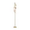 Maytoni Marmo gulvlampe, guldfarve/natursten