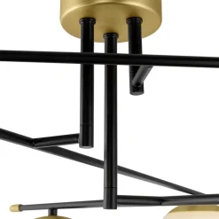 Maytoni Nostalgia loftlampe, 6 lyskilder, glas