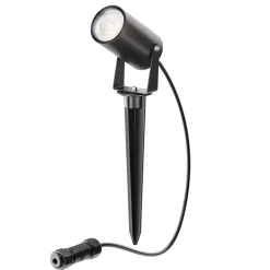 Maytoni Scope spot med jordspyd, sort, aluminium, IP65