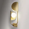 Maytoni Tropic væglampe, højre, messing, 2 lyskilder, metal