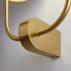 Maytoni Tropic væglampe, højre, messing, 2 lyskilder, metal