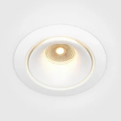 Maytoni Yin LED indbygningslampe, IP20, 3000K, triac, hvid