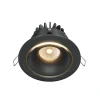 Maytoni Yin LED indbygningslampe, IP20, 3000K, triac, sort