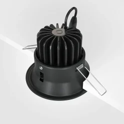 Maytoni Yin LED indbygningslampe, IP20, 3000K, triac, sort