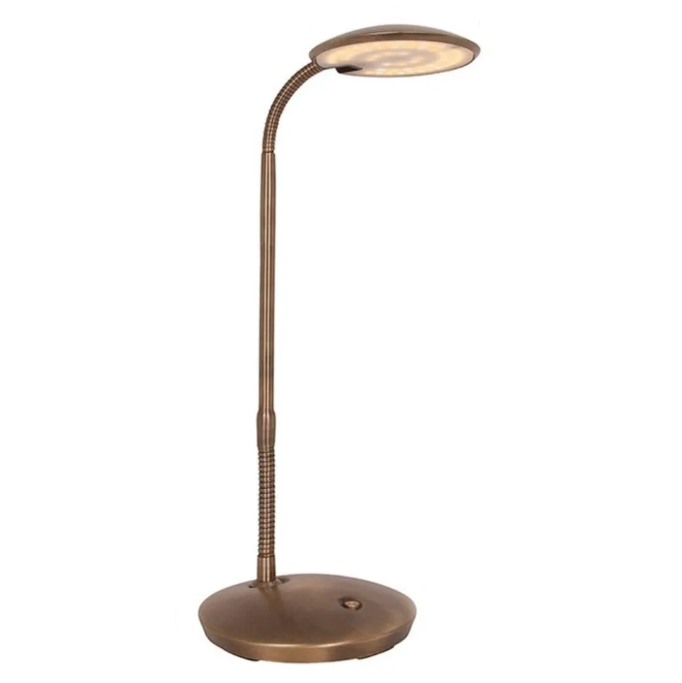 Med lysdæmper – LED-bordlampe Zenith bronze