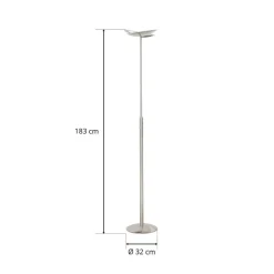 Med todelt skærm – LED-gulvlampe Sapporo
