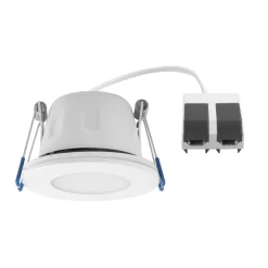 MEGAMAN LED-indbygningsspot Tego Slim, 2.800 K, hvid, IP65, 1 stk