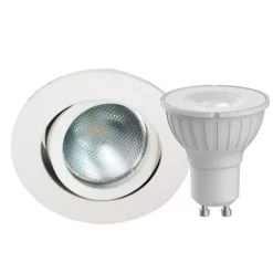 Megatron DecoclicSet LED-indb.spot GU10 5 W hvidt