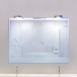 Megatron il Nostro LED-spejllampe med klemme, krom