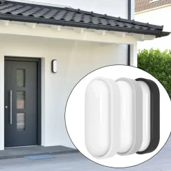 MEGATRON udendørs LED-væglampe Zella Neo XL Sensor, grå, IP54