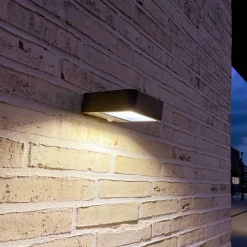 Megatron Wandia LED-solcellevæglampe, sensor