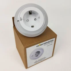 Mellemstik med natlampe som LED-ring