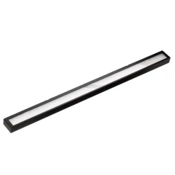 Mera LED-væglampe, bredde 120 cm, sort, 3000K