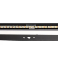Mera LED-væglampe, bredde 120 cm, sort, 3000K