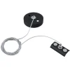 Metalophæng Skinne, 1-fase skinne, sort