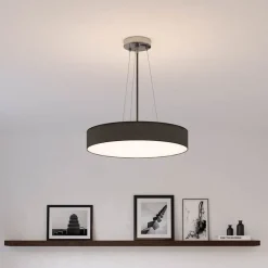 Mia loftslampe, sort, Ø 60 cm