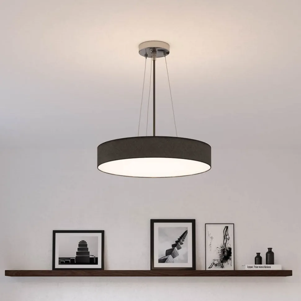Mia loftslampe, sort, Ø 60 cm