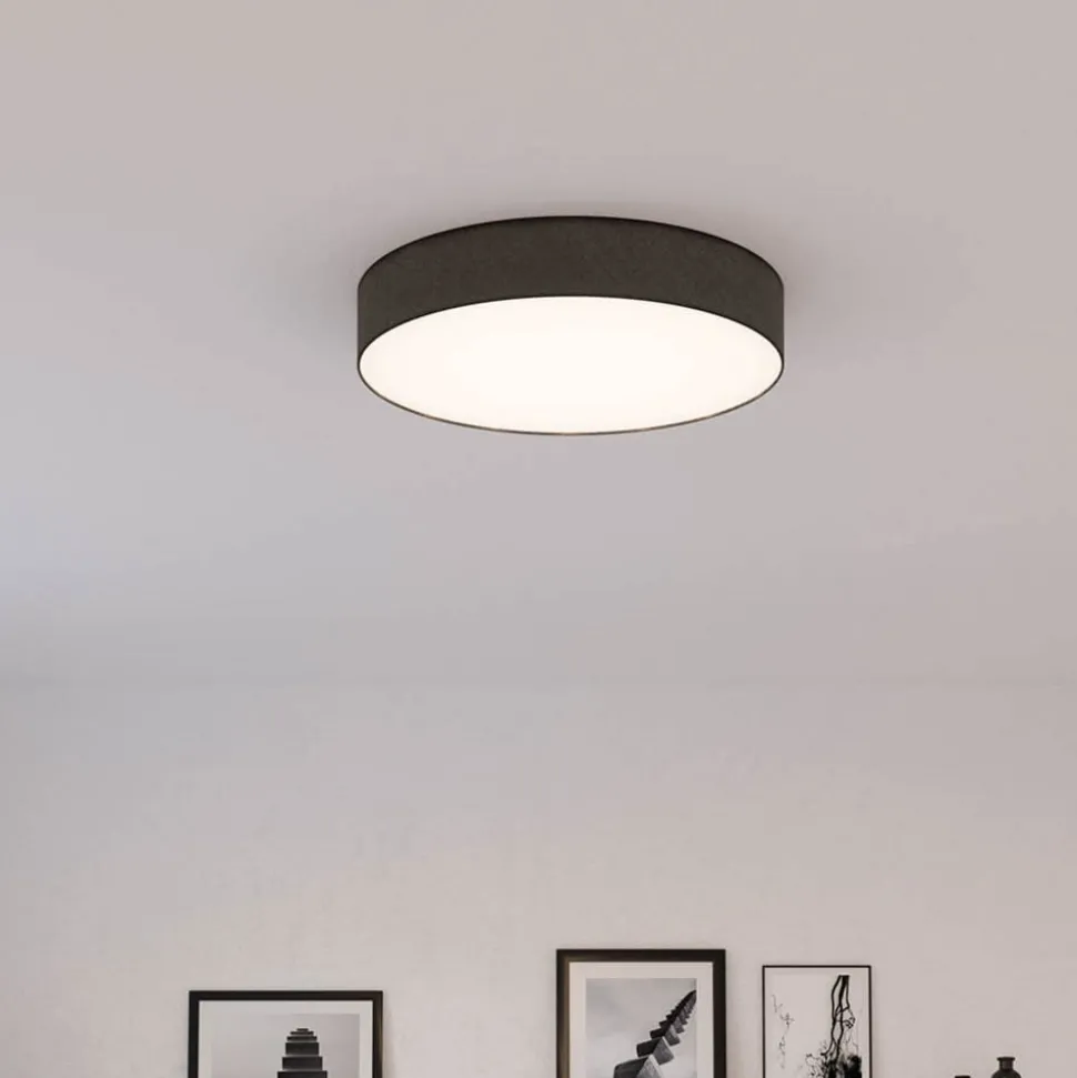 Mia loftslampe, sort, Ø 60 cm