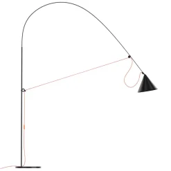 midgard AYNO XL gulvlampe sort/orange 3.000 K