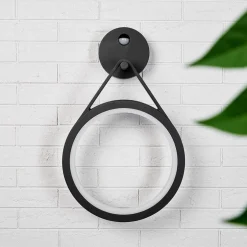 Mirco udendørs LED-væglampe med sensor, ringformet